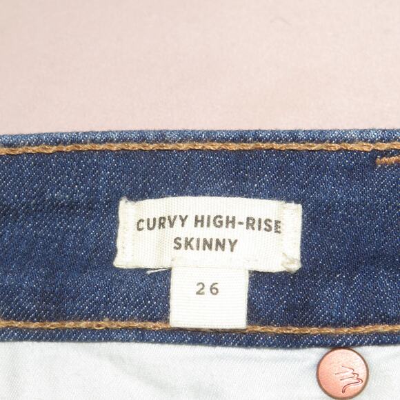 Madewell Moreaux Wash Curvy High Rise Skinny Jeans - Picture 9 of 11